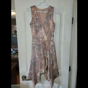 Asymmetrical wrap dress